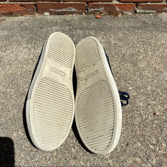 Tory Burch Sport Leather Ruffle Casual Shoe Women's Size 10 Blue - Picture 5 of 7